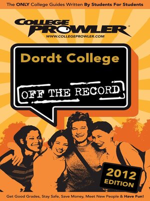 cover image of Dordt College 2012
